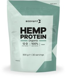 Body & Fit Organic Hemp Protein - Vegan Protein Poeder - Biologisch Hennepeiwit - 500 gram (20 Shakes)