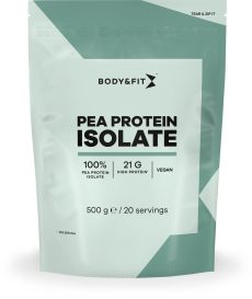 Body & Fit Pea Protein Isolate - Plantaardig Eiwitpoeder - Vegan Protein Poeder - Erwten Eiwit - 500 gram (20 Shakes)