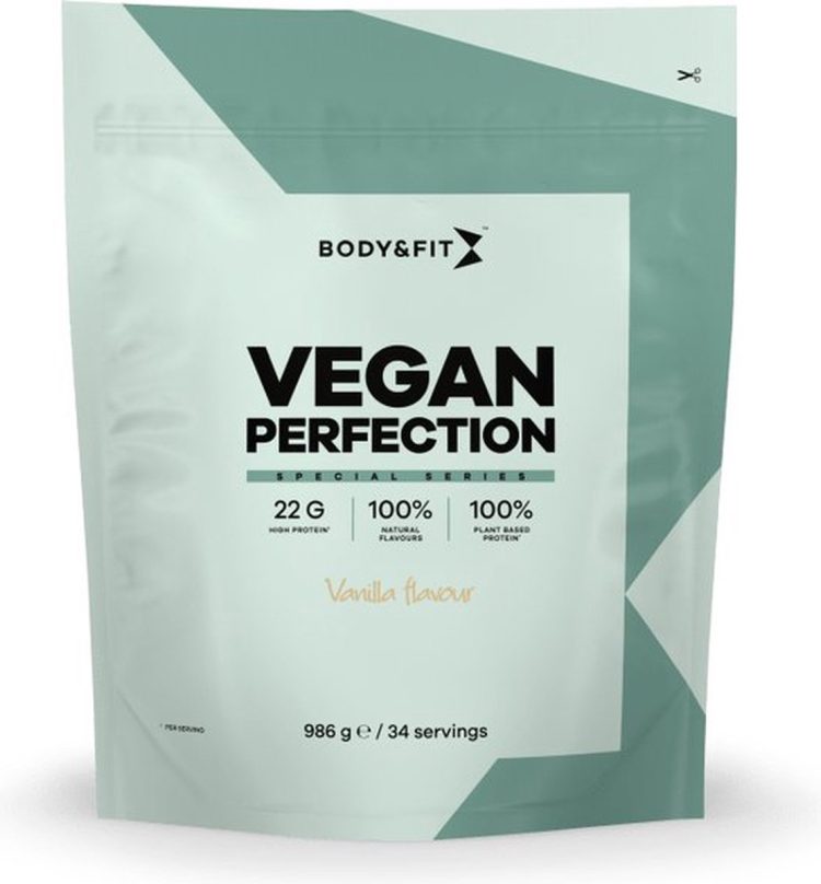 Body & Fit Vegan Perfection Special Series - Vegan Proteine Poeder - Plantaardige Eiwitshake - Vanille - 986 gram (34 shakes)