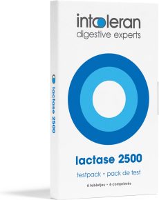 Intoleran Lactase 2500 Testpack Spijsverteringsenzymen - 6 Tabletten | Lactase enzym voor hulp bij Lactose vertering en Lactose-intolerantie | Directe werking | Klein tabletje | Vegan