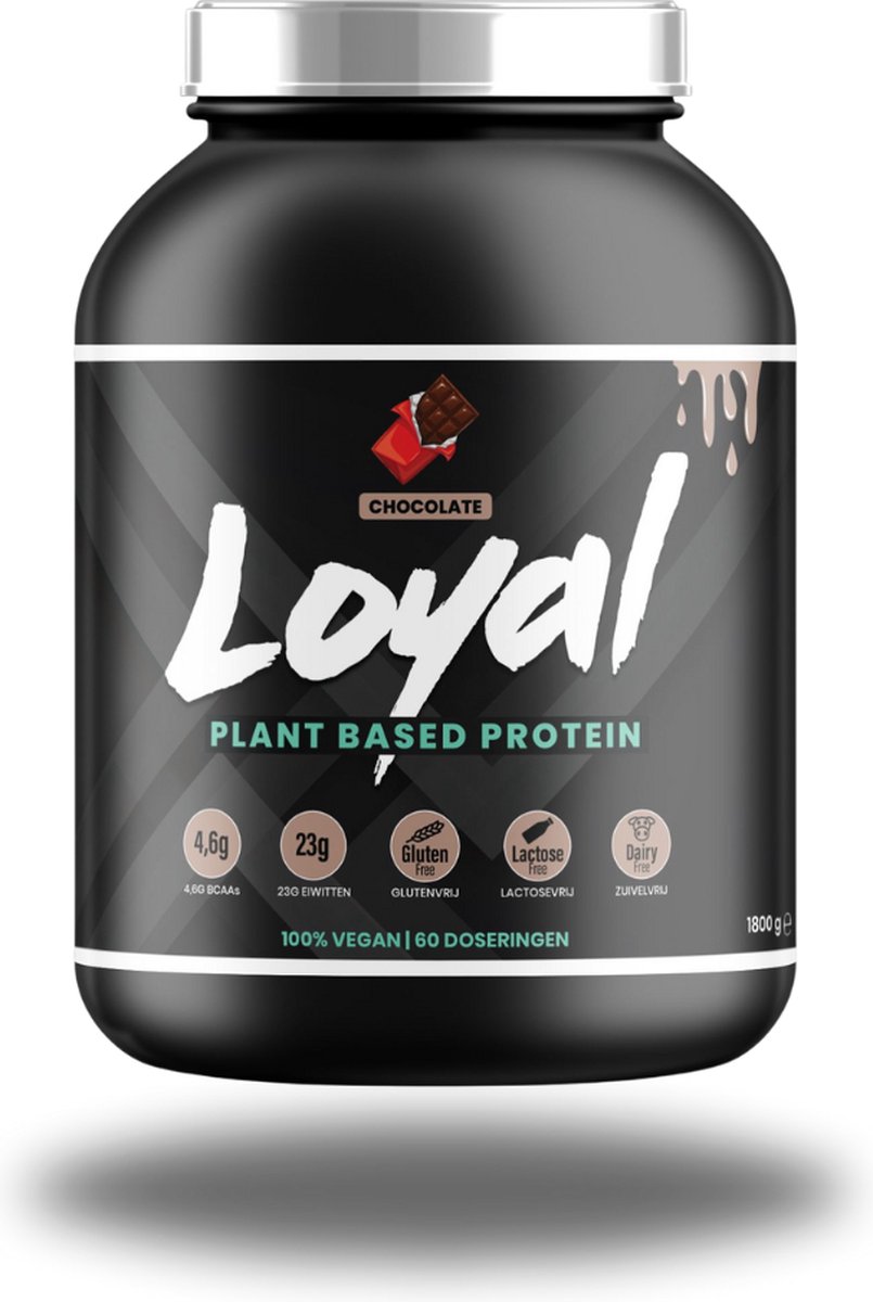 Loyalprotein - Vegan Protein Poeder - Proteïne Poeder - Chocolade - 908 Gram