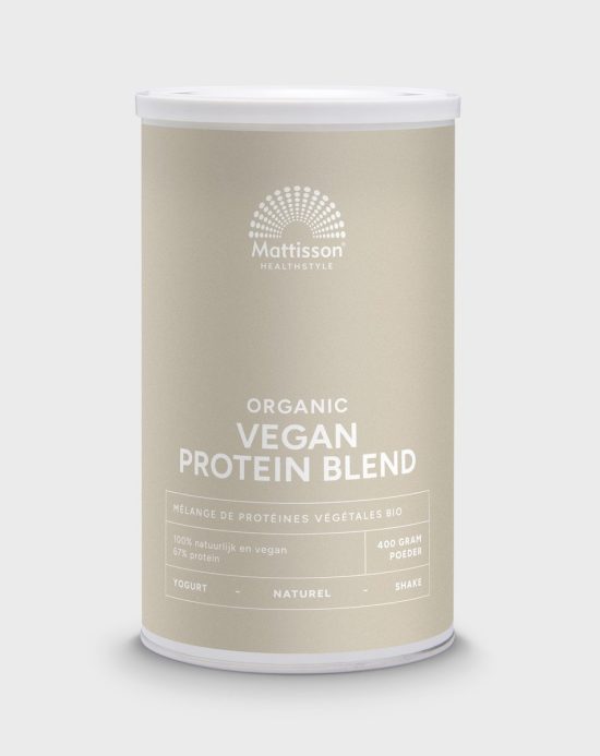 Mattisson - Biologische Vegan Proteïne Blend Poeder 67% - Eiwitpoeder - 400 Gram