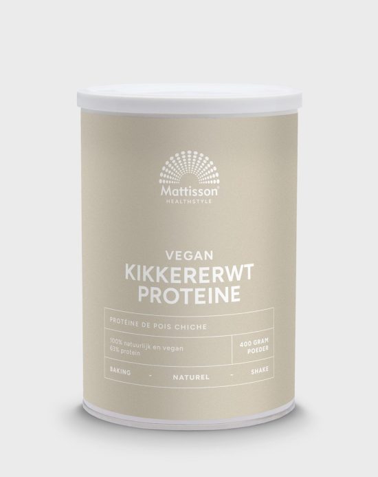 Mattisson - Erwten Proteïne Poeder - 63% Eiwit - Vegan Eiwitpoeder Kikkererwten - 400 Gram