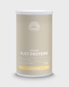 Mattisson - Rijst Proteïne Poeder - 80% Eiwit - Vegan Eiwitpoeder - Vanille Smaak - 500 Gram