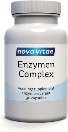 Nova Vitae - Enzymen Complex - Lipase - Amylase - Protease - Lactase - Spijsvertering - 90 capsules