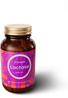 Orangefit® Lactase | Helpt de vertering van lactose | Bij lactose-intolerantie | Lactase capsules