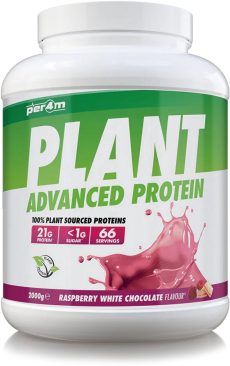 Per4m - Plant Protein - 2000g - Raspberry White Chocolate - Proteïne - Proteïne poeder - Eiwitpoeder - Eiwitten - Eiwit shake - Vegan