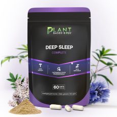 Plant Based Body - Slaappillen - Slaap Supplement - Natuurlijke Kruiden voor Nachtrust - REM Slaap - Valeriaan - Kamille - Magnolia - Hop - Wetenschappelijke Formule - Deep Sleep - Zonder Melatonine en L-theanine - Niet Verslavend - 60 Vegan Capsules