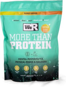 We'R Proteine Poeder - Vegan Proteine Shake - Plantaardige eiwitpoeder - Mango / Orange - 900g (30shakes) - Bio & Vegan - Body & mind