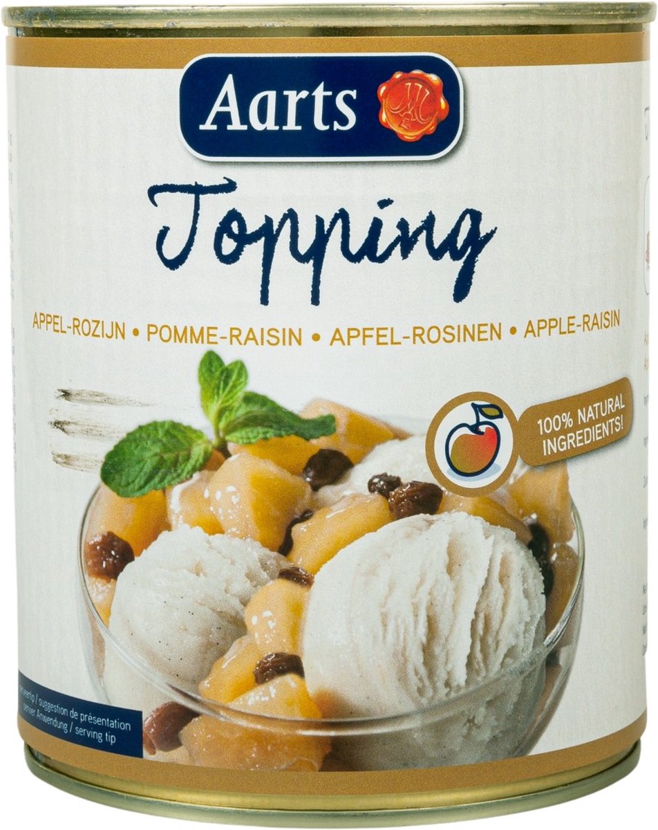 AARTS Appel rozijn topping 85 cl