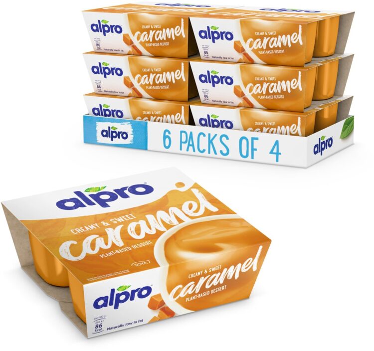 Alpro Dessert Vla Caramel - Lactosevrij, Glutenvrij & 100% Plantaardig - 24 x 125g