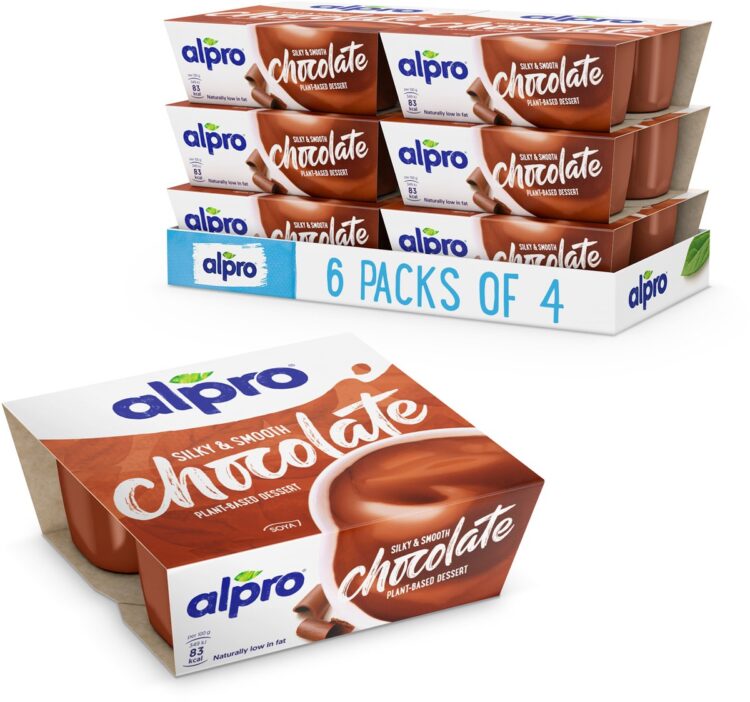 Alpro Dessert Vla Chocolade - Lactosevrij, Glutenvrij & 100% Plantaardig - 24 x 125g