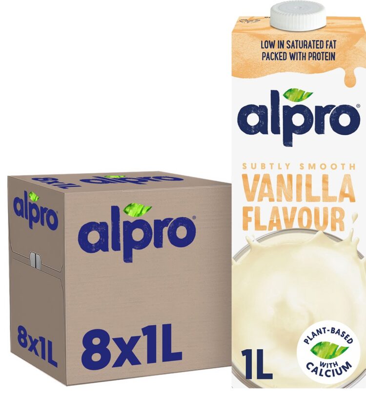 Alpro Drink Plantaardige Sojadrank Vanille - Lactosevrij & Glutenvrij - 8 x 1L