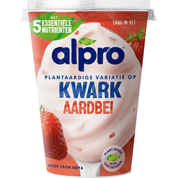 Alpro Plantaardige Variatie Op Kwark Aardbei 400g bij Jumbo