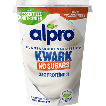 Alpro Plantaardige Variatie Op Kwark Zonder Suikers 400g bij Jumbo