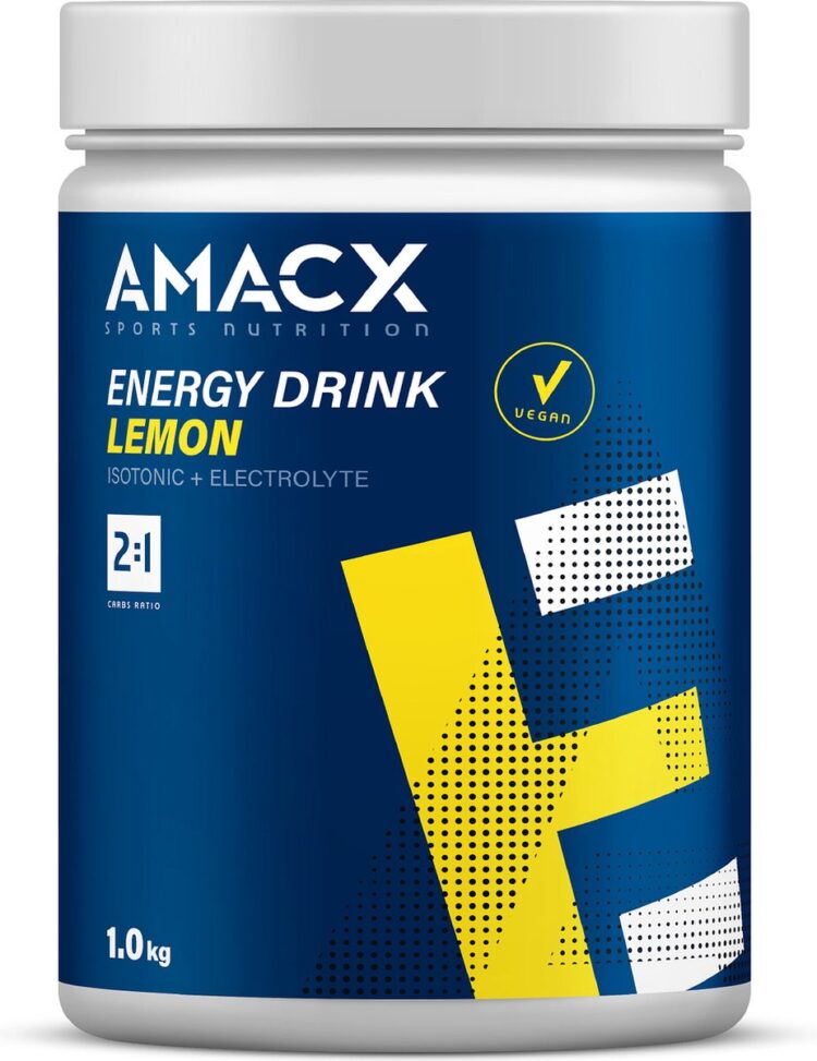 Amacx Energy Drink - Isotone - Elektrolyten - Isostar - Lemon - 1000g - 32 servings