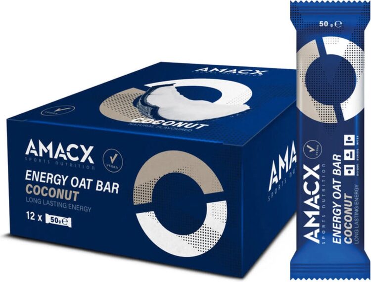 Amacx Energy Oat Bar - Energie Reep - Energy Bar - Powerbar - Coconut - 12 pack