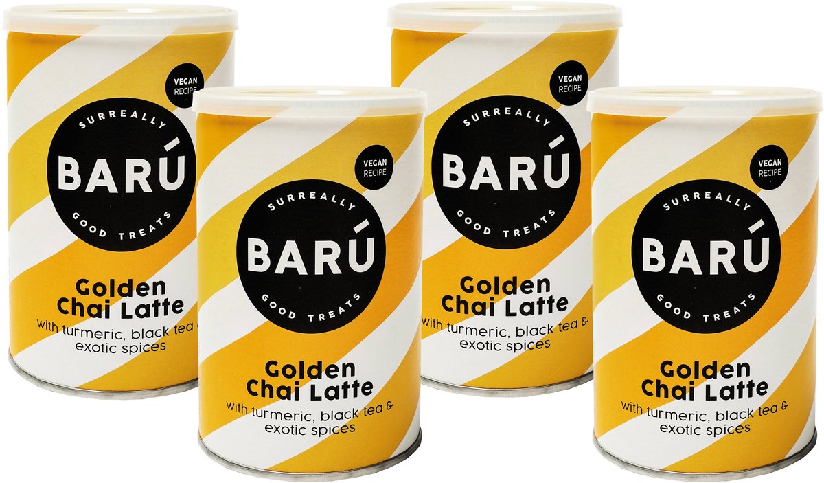 BARÚ Golden Chai Latte - Instant Theepoeder - 4 x 250g - 64 porties