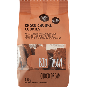 BioToday Koekjes met Stukjes Chocolade 150 g bij Jumbo