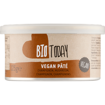 BioToday Vegan Pate Champignon 125 g bij Jumbo