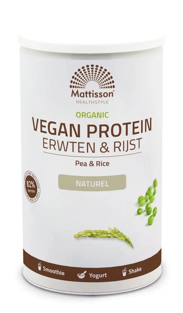 Biologisch Vegan proteïne poeder - Erwten & Rijst - 500 gram