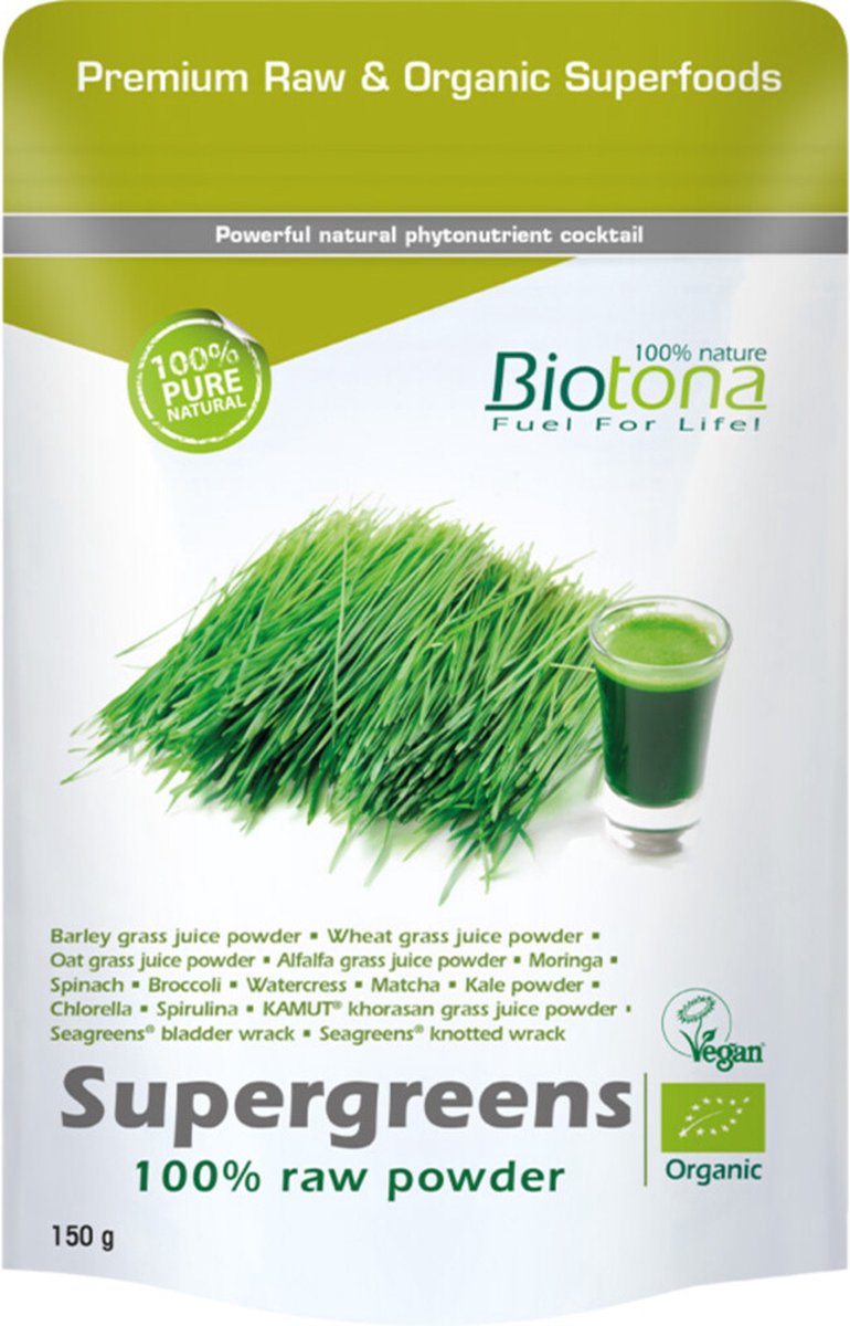 Biotona Supergreens Raw Powder 150 gr