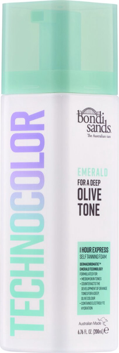 Bondi Sands Technocolor Self Tanning Foam 1 Hour Express Emerald - 200 ml