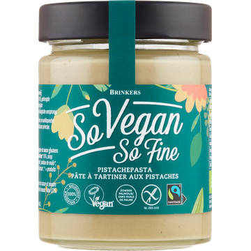 Brinkers So Vegan So Fine Pistachepasta 270 g bij Jumbo