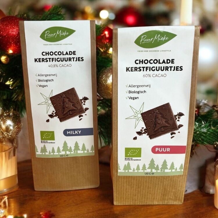 Chocolade Kerstfiguurtjes Milky allergeenvrij - 120g - BIO