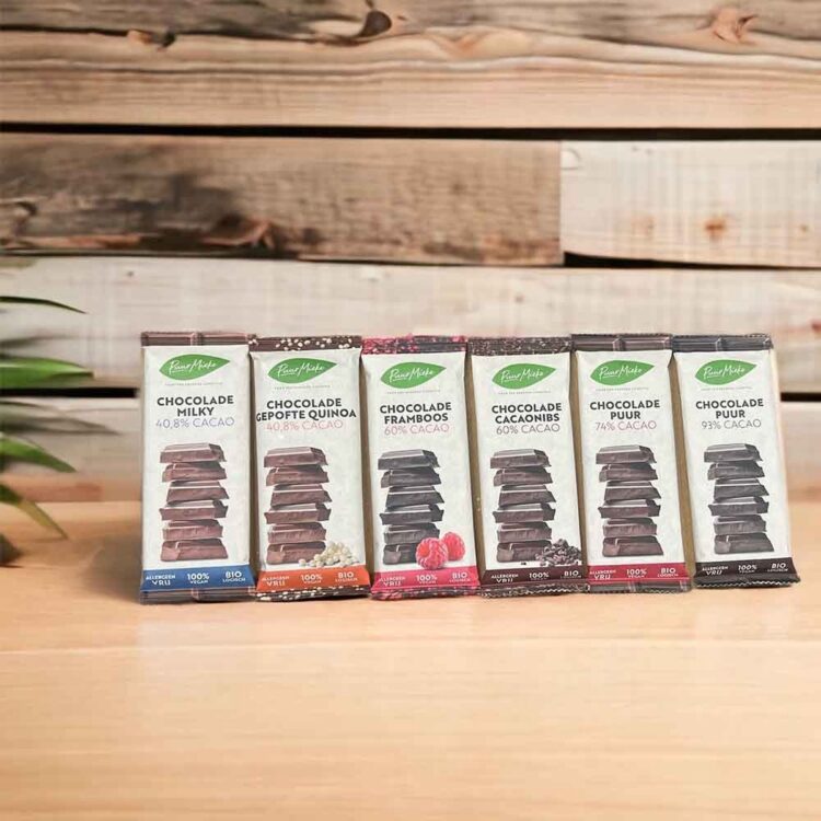 Chocoladereep Puur - 93% Cacao - BIO