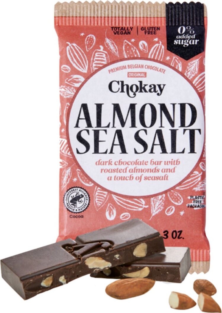 Chokay Pure Chocolade Amandel Zeezout 85GR