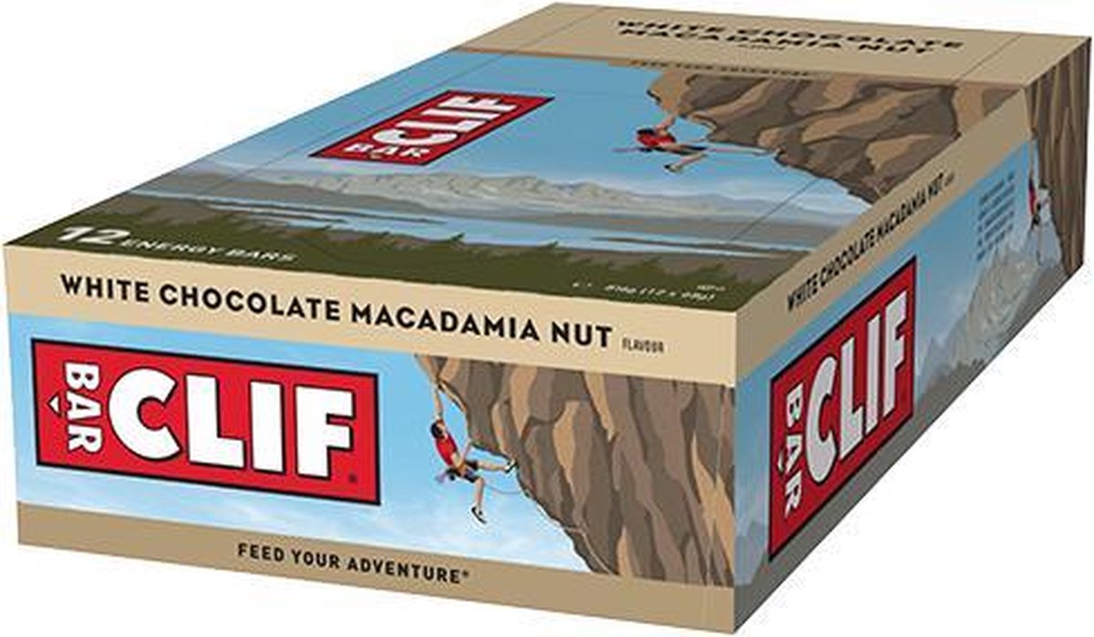 Clif Bar Energy Bar - Energiereep - Witte Chocolade Macadamia - 12x68 gram