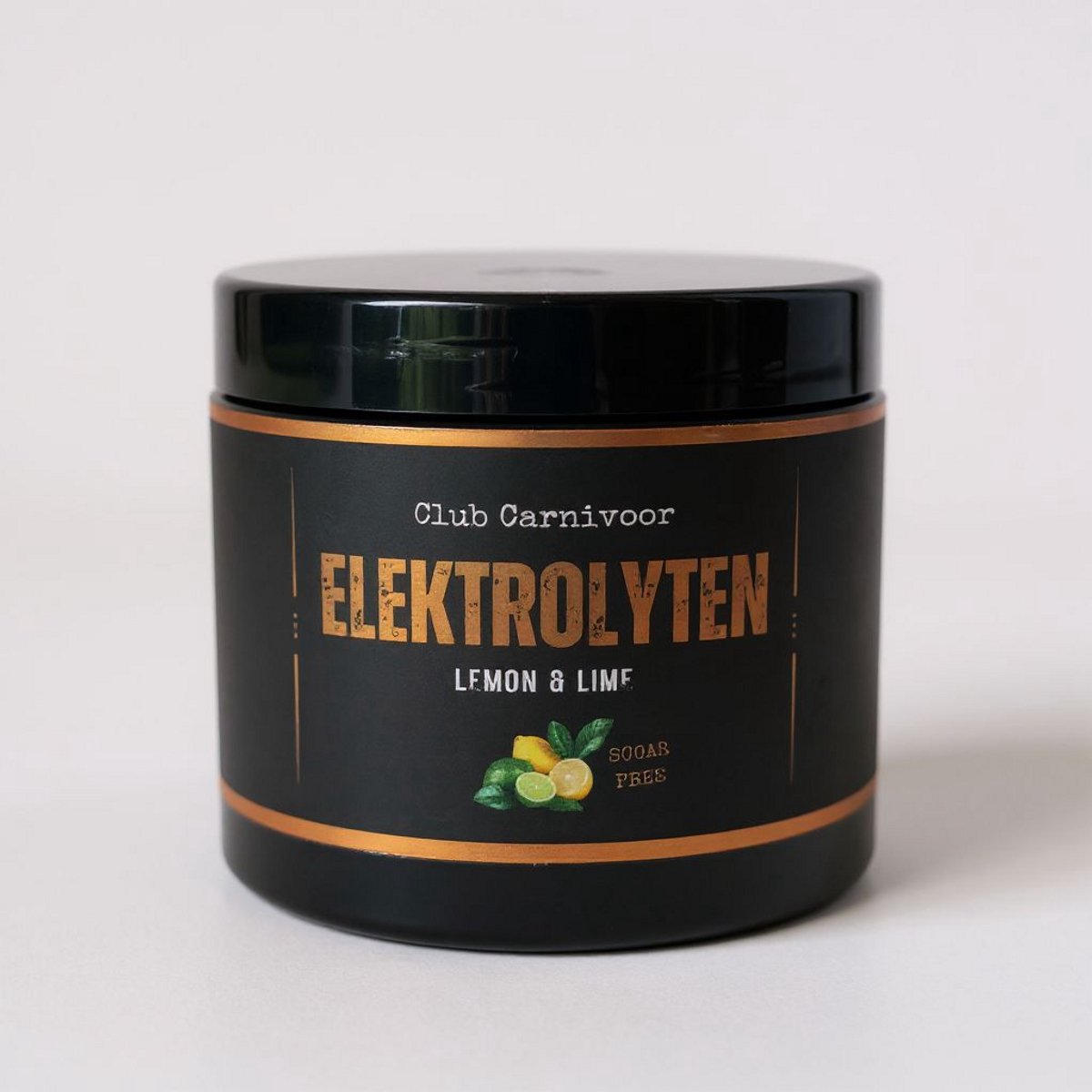 Club Carnivoor Elektrolyten Lemon&Lime - Suikervrij Elektrolytenpoeder - Voor Keto, Carnivoor en Vastendieet - 250g - Hydratatie en Energieondersteuning