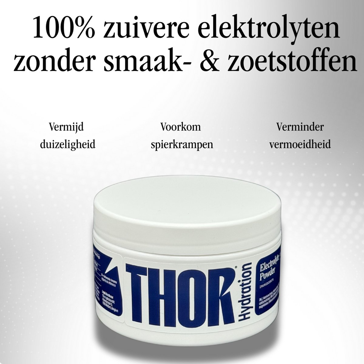 Daily Hydration - Electrolyte powder (100 portions - elektrolyten poeder) - Unflavoured, zero sugar - Thor Hydration