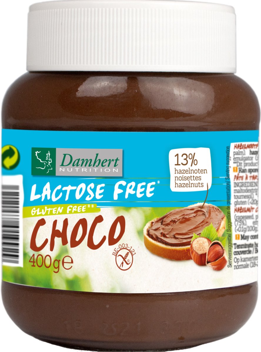Damhert Chocopasta (lactose vrij)