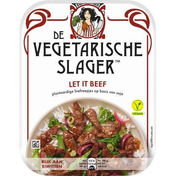 De Vegetarische Slager Let it Beef Vegan 160 g bij Jumbo