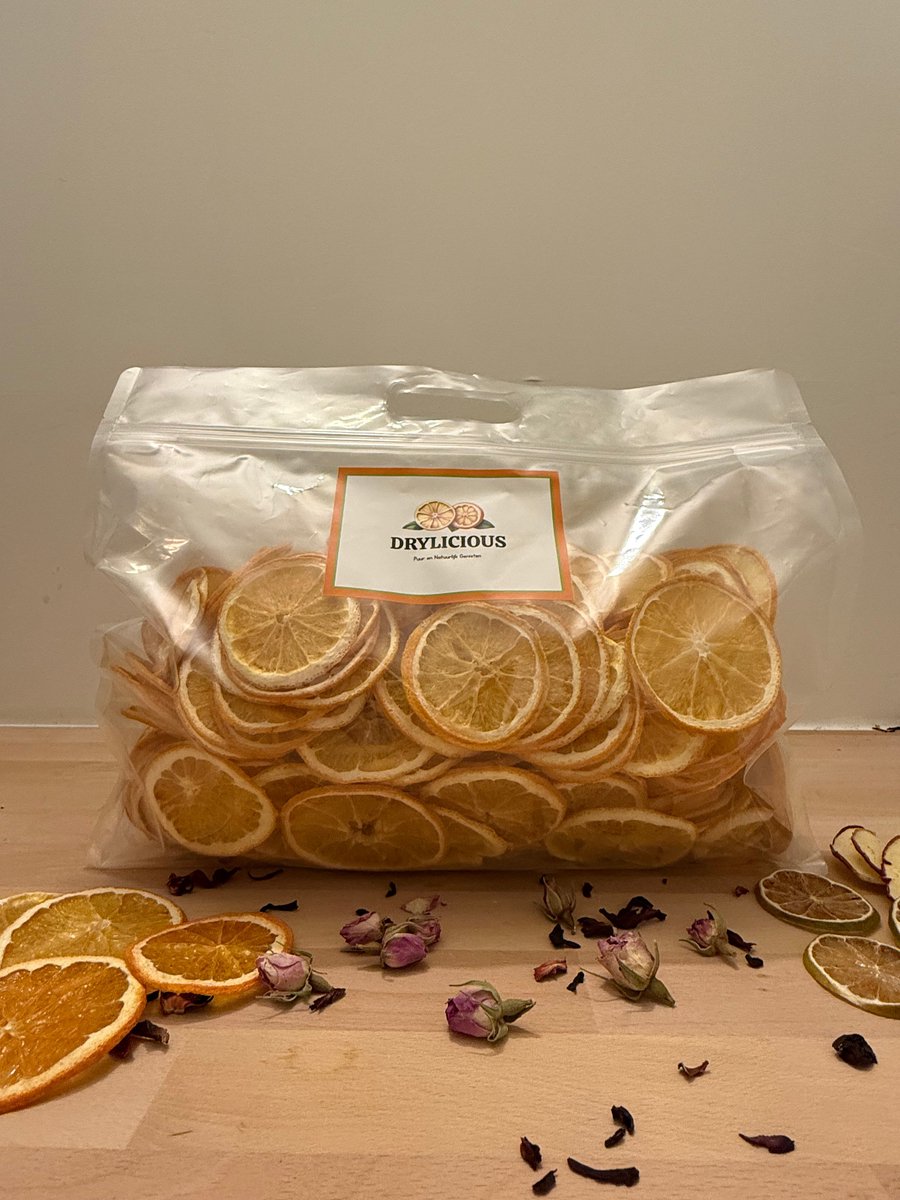 Drylicious - Gedroogde Sinaasappel Schijfjes - 500 gram