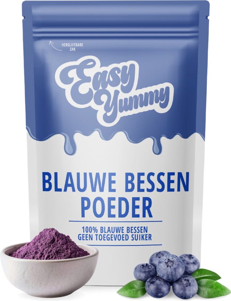 Easy Yummy Blauwe Bessen Poeder (100g)