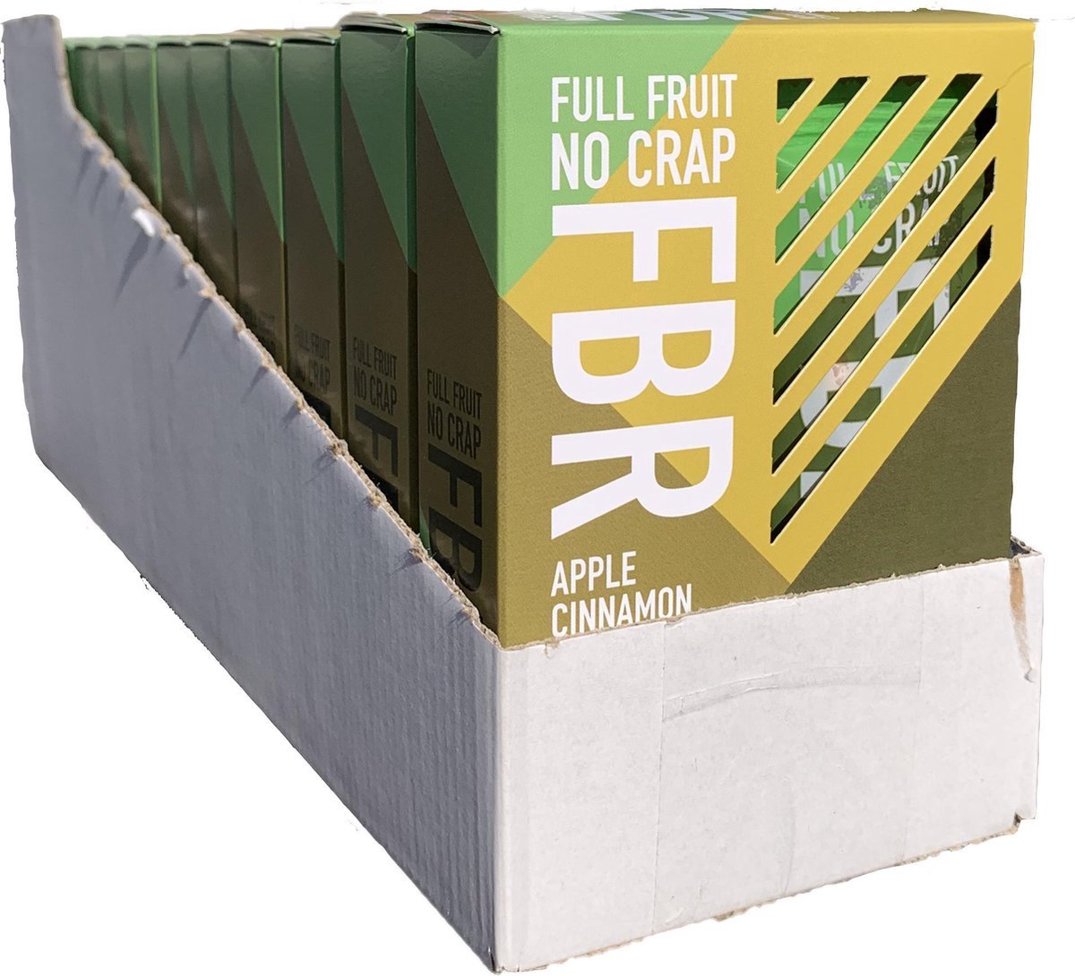 FBR Fruitbars Apple Cinnamon (12 doosjes met 4 repen 30g, totaal 48 repen) - Fruitsnack - Vegan - Sportsnack - Geen toegevoegde suikers - 5 natuurlijke ingrediënten
