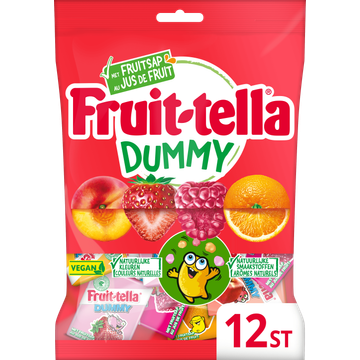 Fruittella Dummy Vegan Uitdeelzak 12 stuks bij Jumbo