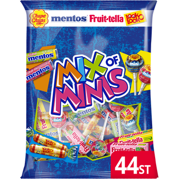 Fruittella Mix of Mini's Vegan Uitdeelzak 50 stuks bij Jumbo