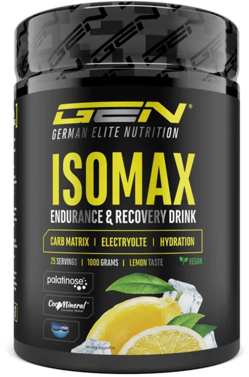 GEN ISOMAX - Sportdrank - Elektrolyten - Koolhydraten - Smaak Citroen - Herstel - Energieboost