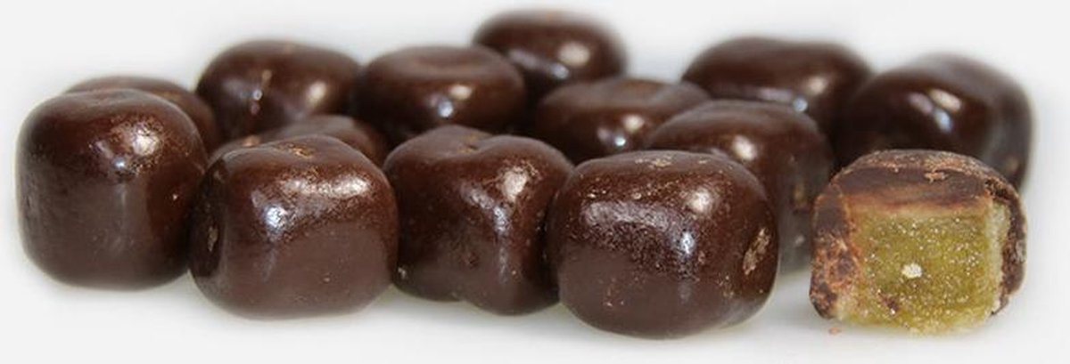 Gember In Pure Chocolade 350 Gram - Biologisch - Glutenvrije Chocolade - Lactosevrij