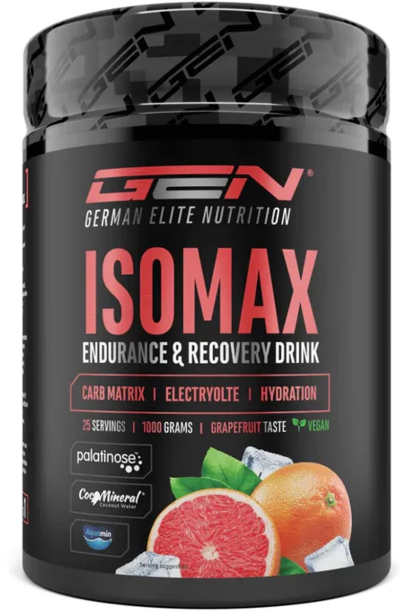 German Elite Nutrition - ISOMAX - Sportdrank - Elektrolyten - Koolhydraten - Grapefruit
