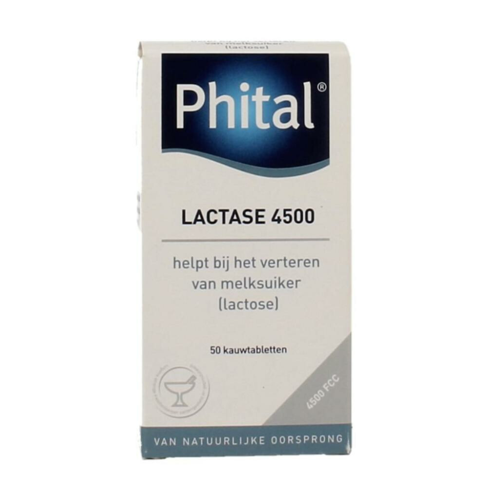 Gratis Verzending: 2x Phital Lactase 4500 50 tabletten
