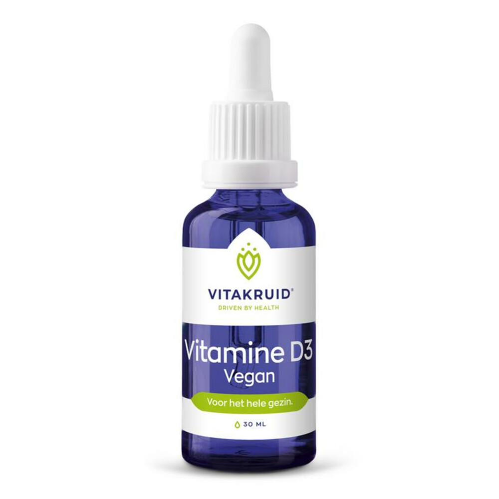 Gratis Verzending: Vitakruid Vitamine D3 druppels Vegan 30 ml