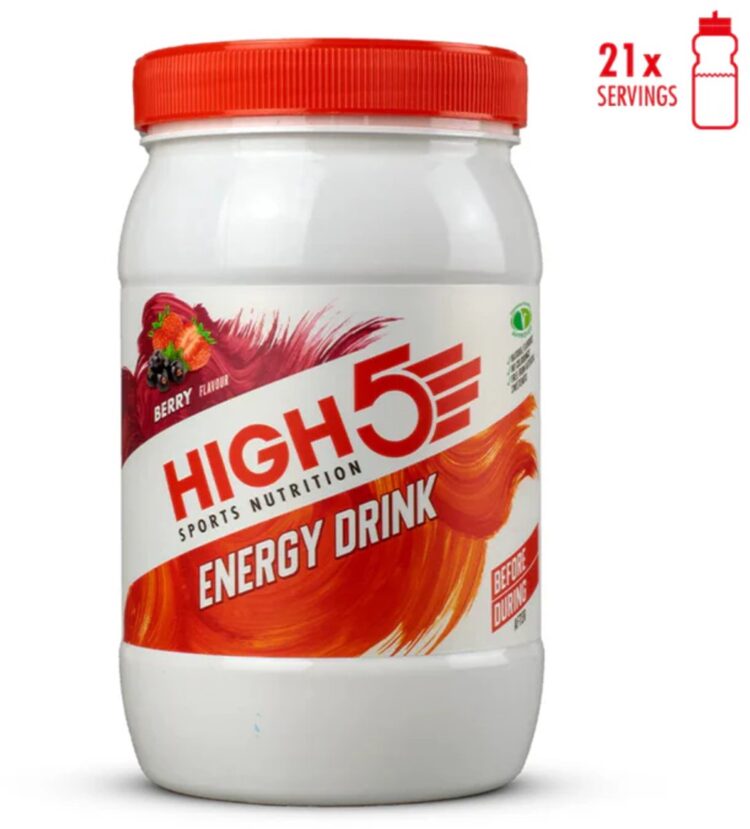 HIGH5 - Energydrink - 1000gr - Bessen smaak - Isotone Energiedrank - Electrolyte - Elektrolyten + Koolhydraten Sportdrank - 2 : 1 fructose