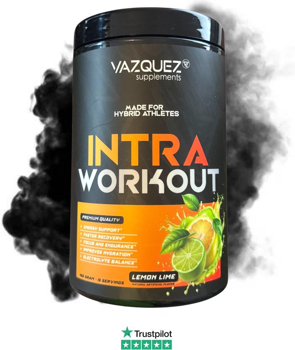 Intra workout - lemon/lime - Isotone - Duursport - Koolhydraten - Isotone Drank - Snelle koolhydraten - Isotonedrank - 500 gram