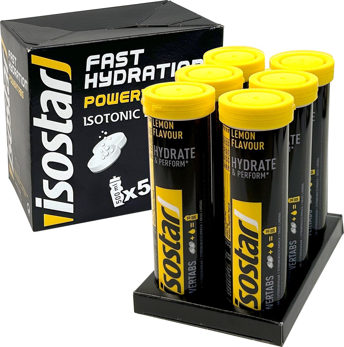 Isostar Hydrate & Perform - Powertabs - Citroen - 6 x 500 ml