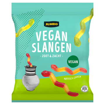 Jumbo Vegan Slangen Zoet & Zacht 200 g